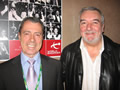 Snooker Coach Patsy Fagan with John Virgo